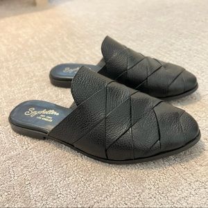 Seychelles Survival Leather Mules Slides Woven Women’s Size 7